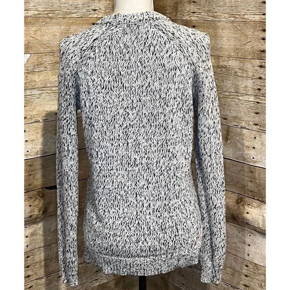 THEORY WOOL BLEND RIBBED CREWNECK DROP SHOULDER CASUAL SWEATER SIZE SMALL - Picture 2 of 7